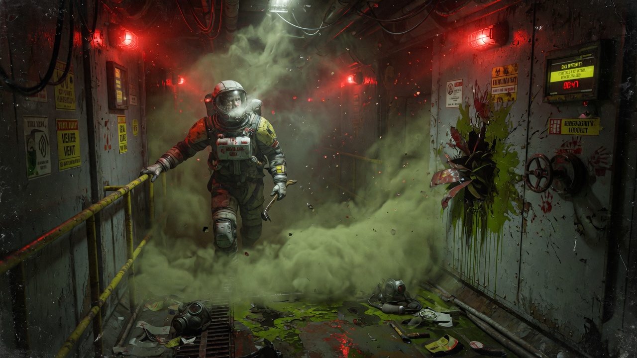 Gas hazard in ship corridor